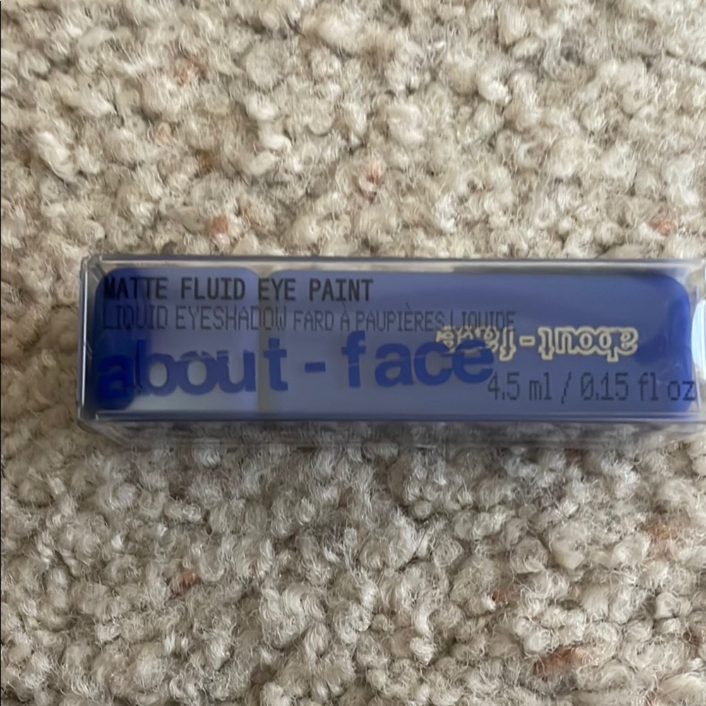 About-face Matte Fluid Eye Paint Liquid Eyeshadow.  No Queen Blues.